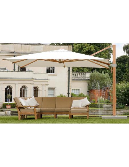 Barlow Tyrie Napoli 3.5m Square Cantilever Parasol