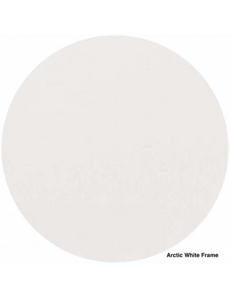 Barlow Tyrie Aura 300cm Rectangular Table – Arctic White Frame with Teak Top