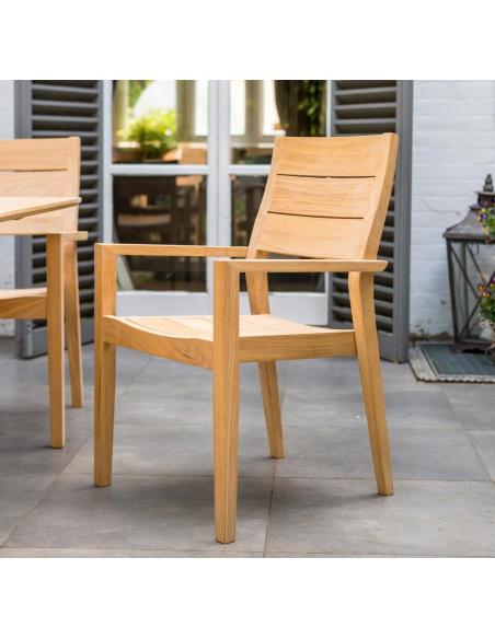 Alexander Rose Tivoli Roble Stacking Armchair