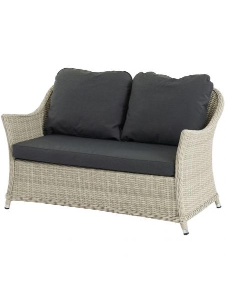 Bramblecrest Monterey Dove Grey 2 Seater Sofa with Charcoal Season-Proof Cushions