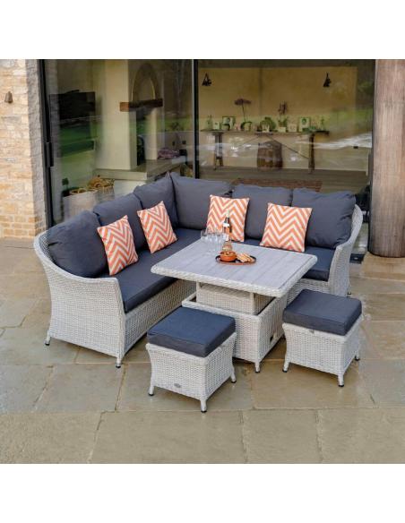 Bramblecrest Monterey Dove Grey Modular Mini Casual Dining Set