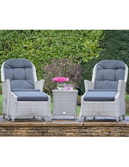 Bramblecrest Monterey Dove Grey High Back Recliner Chairs (Set of 2)
