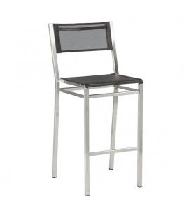 Barlow Tyrie Equinox High Dining Side Chair with Charcoal Sling