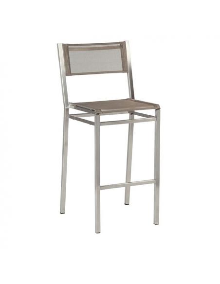 Barlow Tyrie Equinox High Dining Side Chair with Titanium Sling