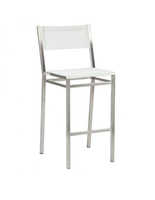 Barlow Tyrie Equinox High Dining Side Chair with Pearl Sling