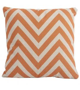 Bramblecrest Chevron Orange Square Season-Proof Scatter Cushion