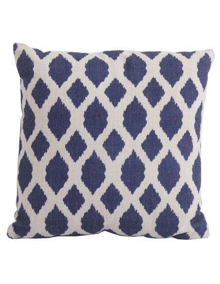 Bramblecrest Harlequin Blue Trellis Season-Proof Scatter Cushion