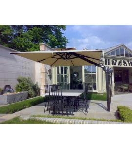 Poggesi Piazza Rectangular Variable Height Side Post Parasol
