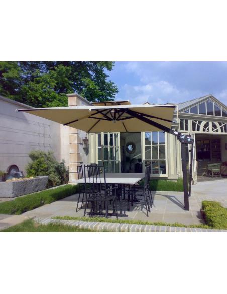 Poggesi Piazza Rectangular Variable Height Side Post Parasol