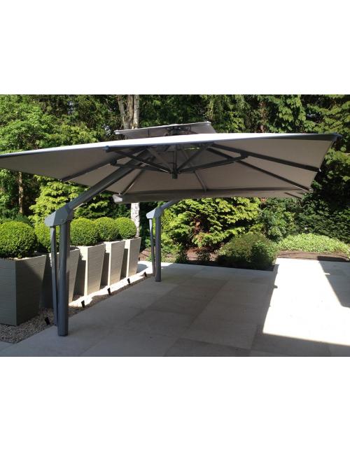 Poggesi Piazza Square Variable Height Side Post Parasol