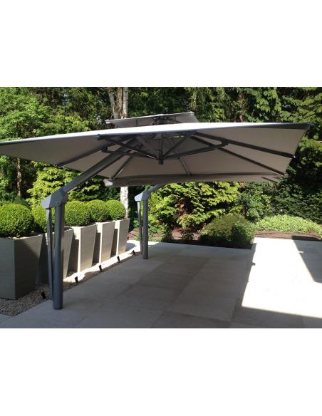 Poggesi Piazza Square Variable Height Side Post Parasol