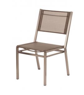 Barlow Tyrie Equinox Stacking Side Chair with Titanium Sling