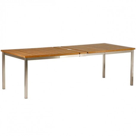 Barlow Tyrie Equinox 230cm Rectangular Extending Dining Table with Teak Top