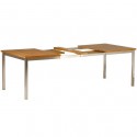 Barlow Tyrie Equinox 230cm Rectangular Extending Dining Table with Teak Top