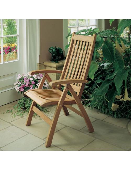 Barlow Tyrie Ascot Folding Highback Recliner Chair