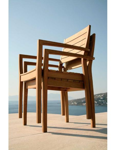 Barlow Tyrie Horizon Teak Stacking Armchair