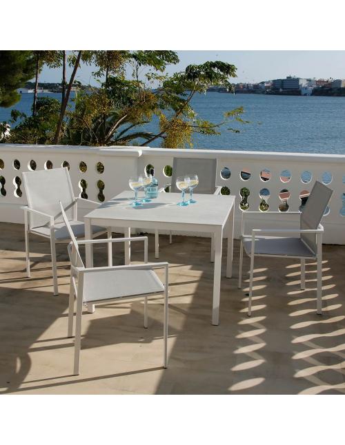 Barlow Tyrie Equinox 100cm Square Table (Arctic...