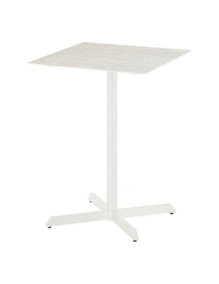 Barlow Tyrie Equinox 70cm Square High Dining Table (Arctic White)