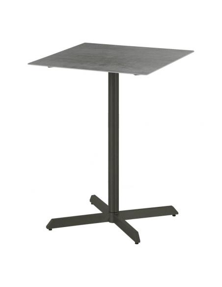 Barlow Tyrie Equinox 70cm Square High Dining Table (Graphite)