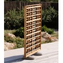 Barlow Tyrie Woodland Portrait Teak Screen with Pebble Feet