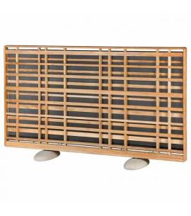 Barlow Tyrie Woodland Landscape Teak Screen with Pebble Feet