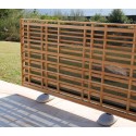Barlow Tyrie Woodland Landscape Teak Screen with Pebble Feet