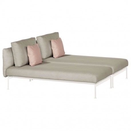 Barlow Tyrie Layout DS Double Lounger (Arctic...