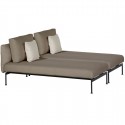 Barlow Tyrie Layout DS Double Lounger (Forge Grey)