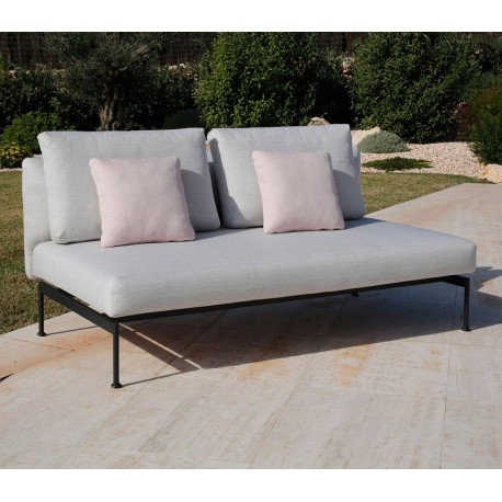 Barlow Tyrie Layout DS Double Bench (Forge Grey)