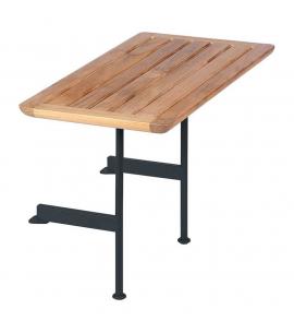 Barlow Tyrie Layout 80cm Rectangular Side Table (Forge Grey)