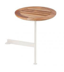 Barlow Tyrie Layout 40cm Round Side Table (Arctic White)
