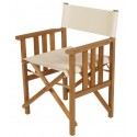 Barlow Tyrie Safari Folding Armchair in White Sand 