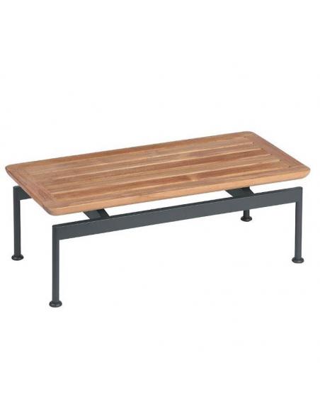 Barlow Tyrie Layout 80cm Narrow Rectangular Low Table (Forge Grey)