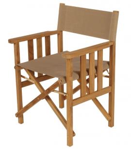 Barlow Tyrie Safari Folding Armchair in Pepper 