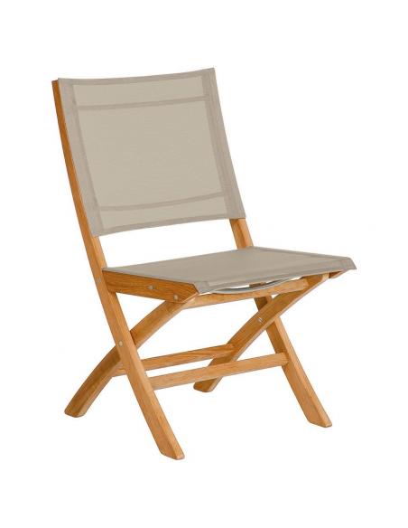 Barlow Tyrie Horizon Folding Side Chair with Titanium Sling 