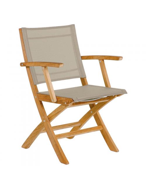 Barlow Tyrie Horizon Folding Carver Chair with Titanium Sling