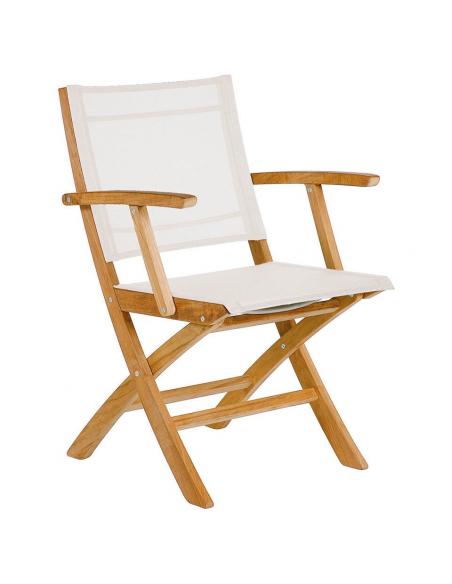 Barlow Tyrie Horizon Folding Carver Chair with Pearl Sling 