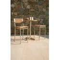 Barlow Tyrie Equinox 70cm Round High Dining Table with Teak Top