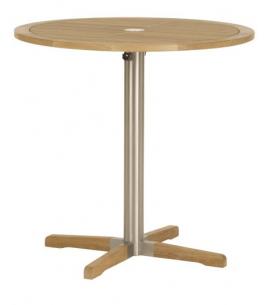 Barlow Tyrie Equinox 100cm Round High Dining Table with Teak Top