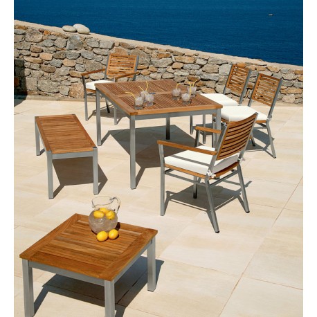 Barlow Tyrie Equinox 150cm Rectangular Dining Table with Teak Top