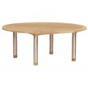 Barlow Tyrie Equinox 180cm Round Dining Table with Teak Top