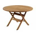 Barlow Tyrie Ascot 110cm Round Folding Teak Dining Table