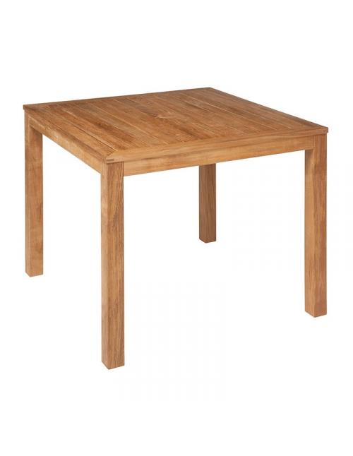Barlow Tyrie Linear 90cm Square Teak Dining Table 
