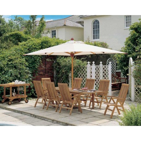 Barlow Tyrie Monaco 240cm Rectangular Extending Teak Dining Table 