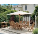 Barlow Tyrie Monaco 240cm Rectangular Extending Teak Dining Table 
