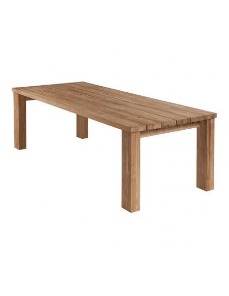Barlow Tyrie Titan 240cm Rectangular Rustic Teak Dining Table