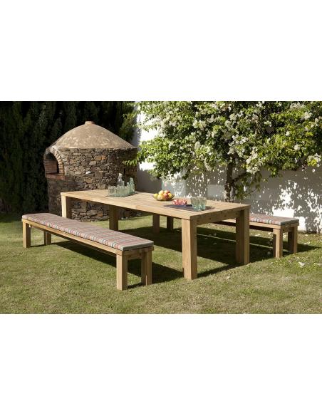 Barlow Tyrie Titan 300cm Rectangular Rustic Teak Dining Table 