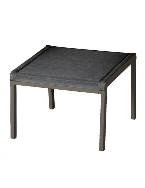 Barlow Tyrie Aura Deep Seating Footstool - Graphite Frame with Charcoal Sling 