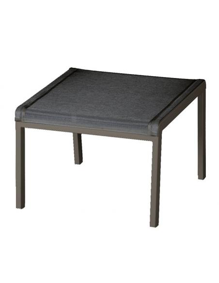 Barlow Tyrie Aura Deep Seating Footstool - Graphite Frame with Charcoal Sling 