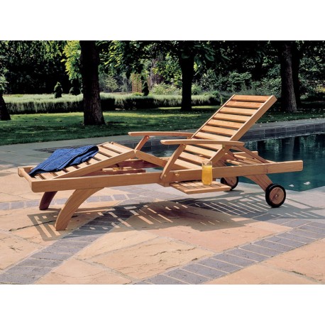 Barlow Tyrie Capri Ultra Sun Lounger with Pull Out Tray